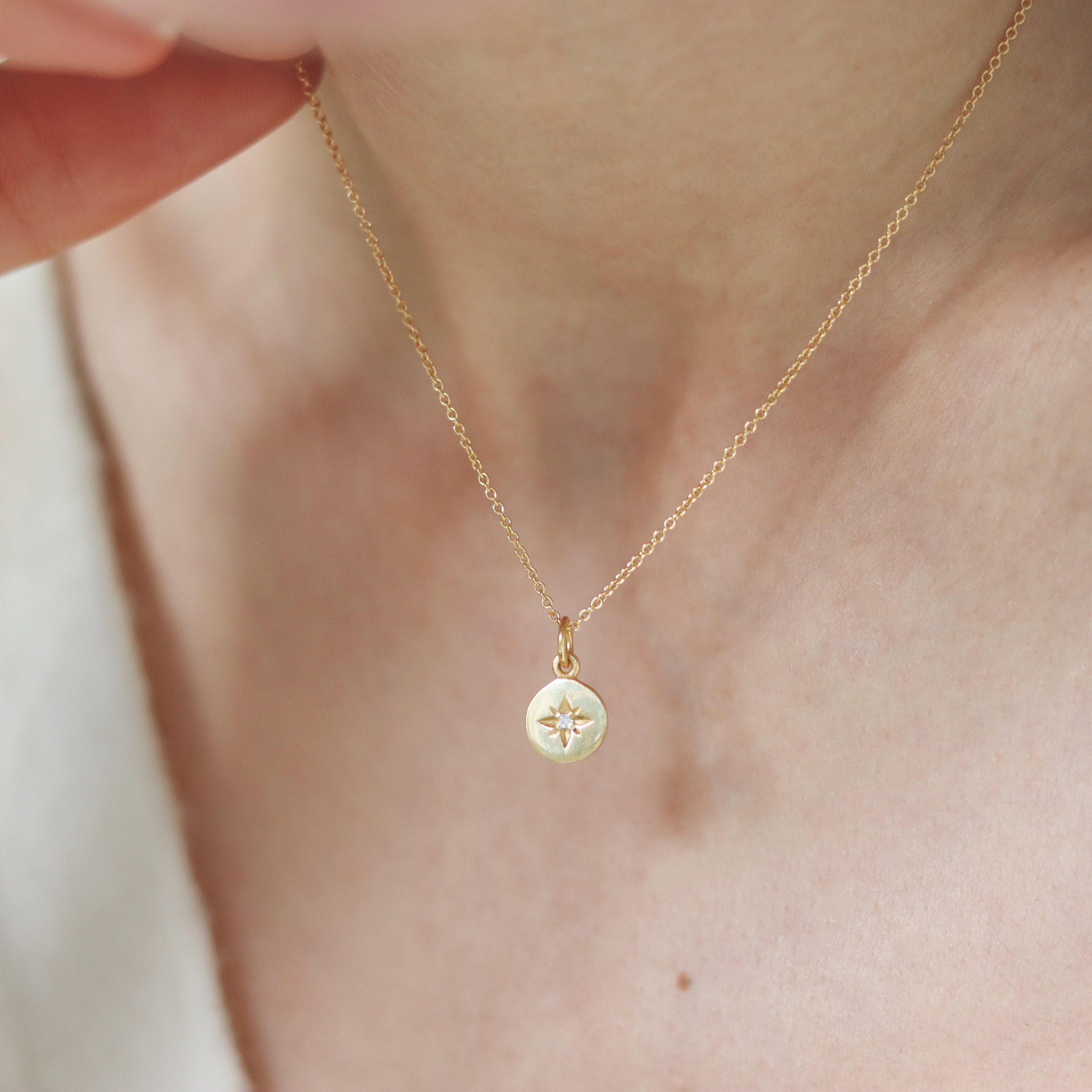 North Star Drop Gold Vermeil Necklace – Danielle Silvie