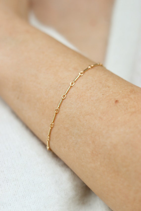 TINGN Gold Initial Bracelets for Women Dainty 14K Gold Filled Layered  Initial Bracelet - Walmart.com