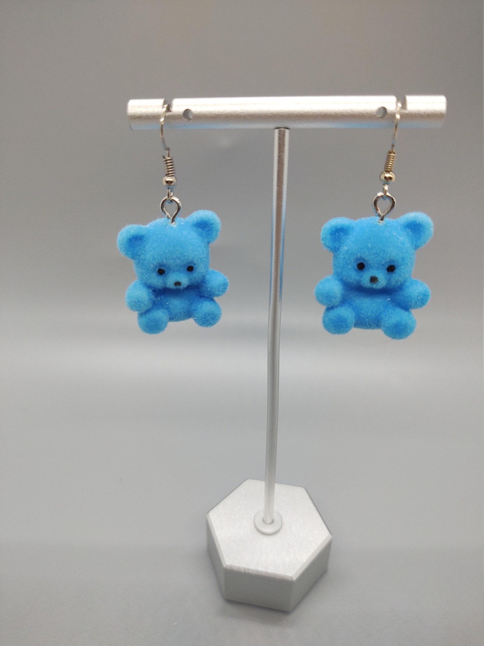 Teddy Bear Earrings Etsy