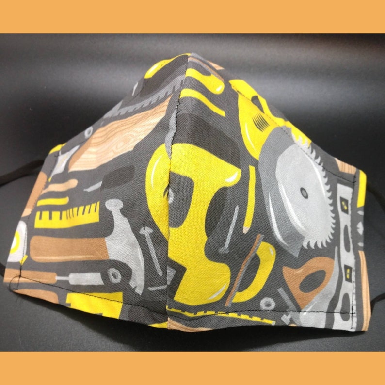 Tool Box Face Masks Reusable Washable Handmade Adjustable Etsy