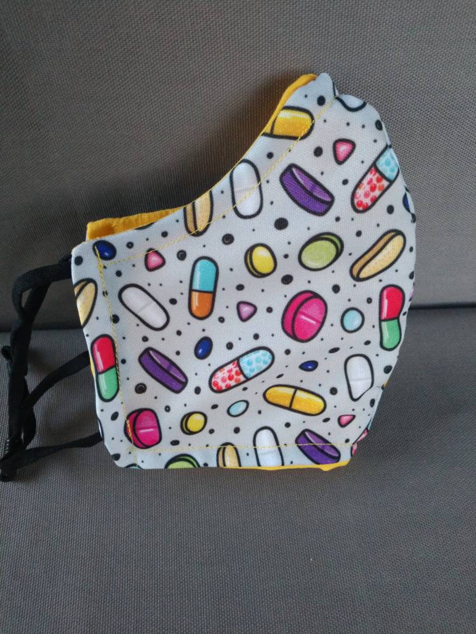 Pharmacy Medication Face Mask Reusable Washable Handmade Etsy