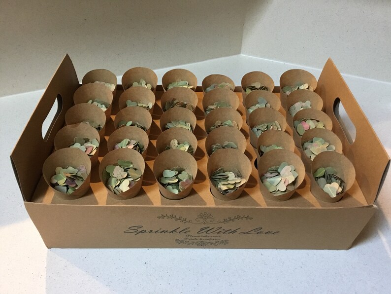 Gum Leaf Confetti Handpunched Hearts 100 Biodegradable Etsy Australia