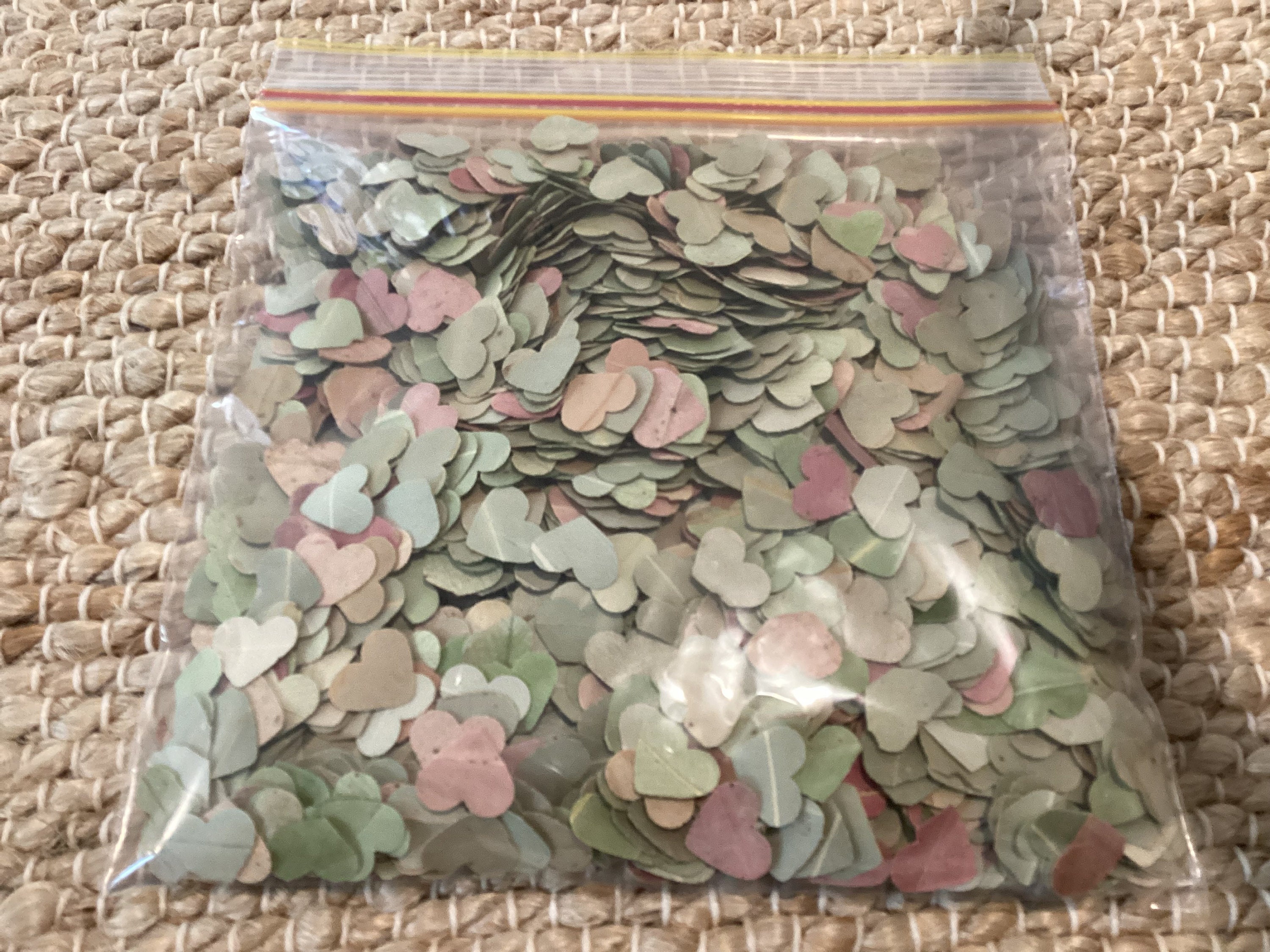 Gum Leaf Confetti Handpunched Hearts 100 Biodegradable Etsy Australia