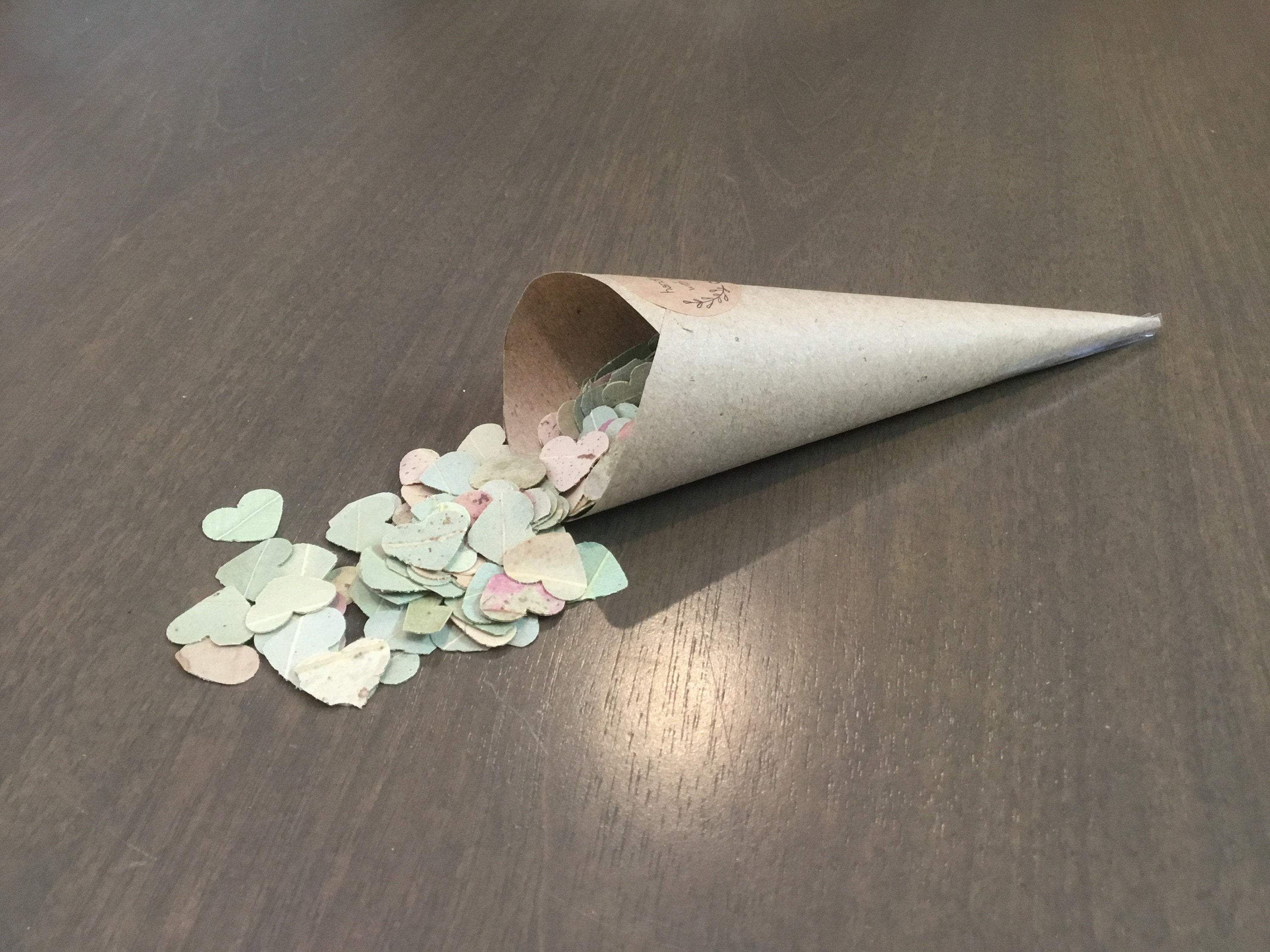 Gum Leaf Confetti Handpunched Hearts 100 Biodegradable Etsy Australia