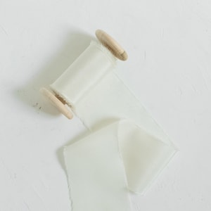 Cinta de seda de color blanco roto, cinta de boda neutra, cinta de marfil, cinta de boda, cinta de seda para ramo de novia, invitaciones de boda, envoltura de regalos
