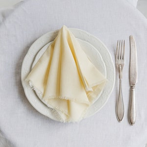 Tovaglioli da matrimonio in cotone giallo pallido, decorazioni per tavoli da matrimonio, tovaglie da tavola in giallo pastello, tovaglioli da matrimonio, decorazioni boho per matrimoni