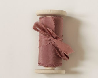 mauve taupe silk ribbon,brownish pink ribbon,hand dyed,pink ribbon,mauve silk ribbon,bouquet ribbon,wedding silk ribbon,invitation ribbon