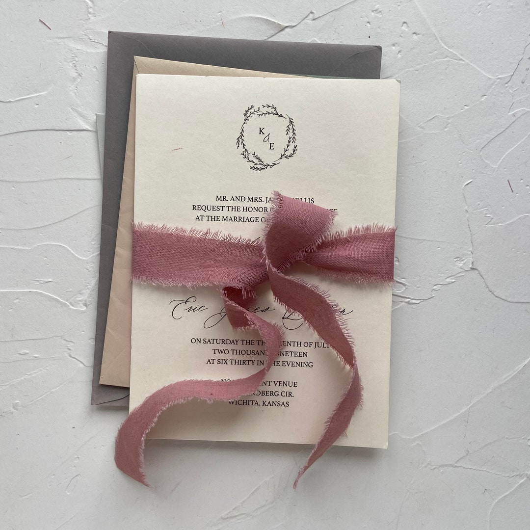 Reusable Ribbons Frayed Edges Cotton Ribbon, Hand Dyed Cotton Ribbon,reusable, Soft ...