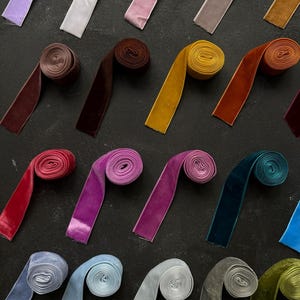 Velvet Ribbon : 1 Inch Ribbon by Yard for Decor & Gift Wrap - Etsy