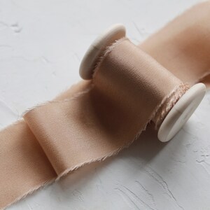 Camel Silk Ribbon,neutral Wedding Silk Ribbon,beige Ribbon, Wedding ...