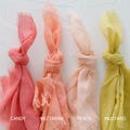 Hand Dyed Cotton Gauze Napkins, Rustic Frayed Edge Table Decor - 30 colors product logo