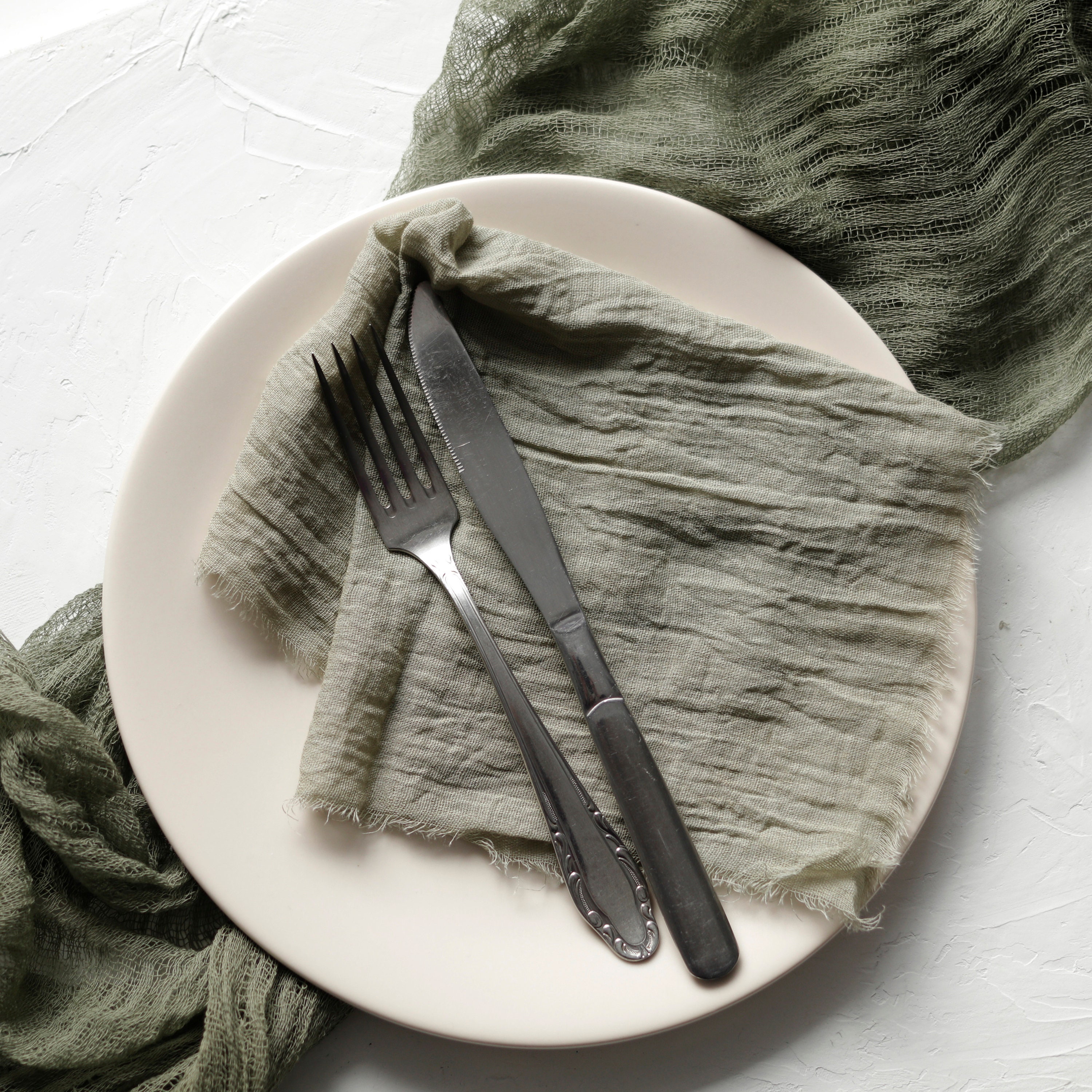 Sage Green Napkins Wedding Decorrustic Napkinscotton Dinner Etsy