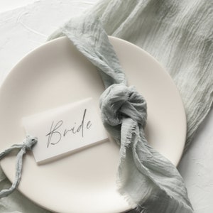 wedding gauze cotton napkins, wedding decor, cotton dinner napkins,sage green wedding table decor hand dyed rustic wedding napkins decor