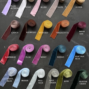Velvet Ribbon : 1 Inch Ribbon by Yard for Decor & Gift Wrap - Etsy