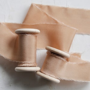 Camel Silk Ribbon,neutral Wedding Silk Ribbon,beige Ribbon, Wedding ...