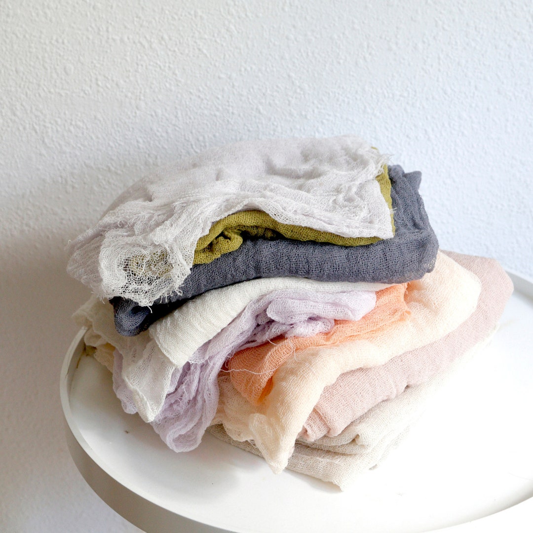 Set of Gauze Cotton Cheesecloth Assorted Fabrics Styling Etsy