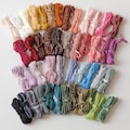 Hand dyed velvet ribbon 3/8 inches 10 mm : 42 colors, Finished edge product logo