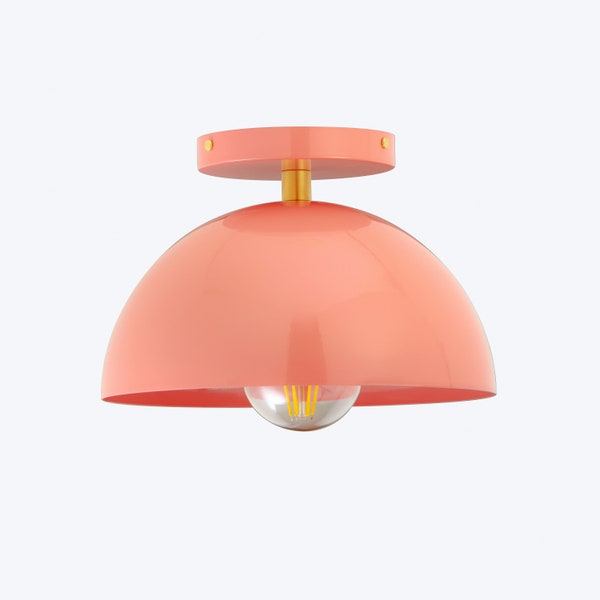 Halbkugel Flush Mount in Altrosa