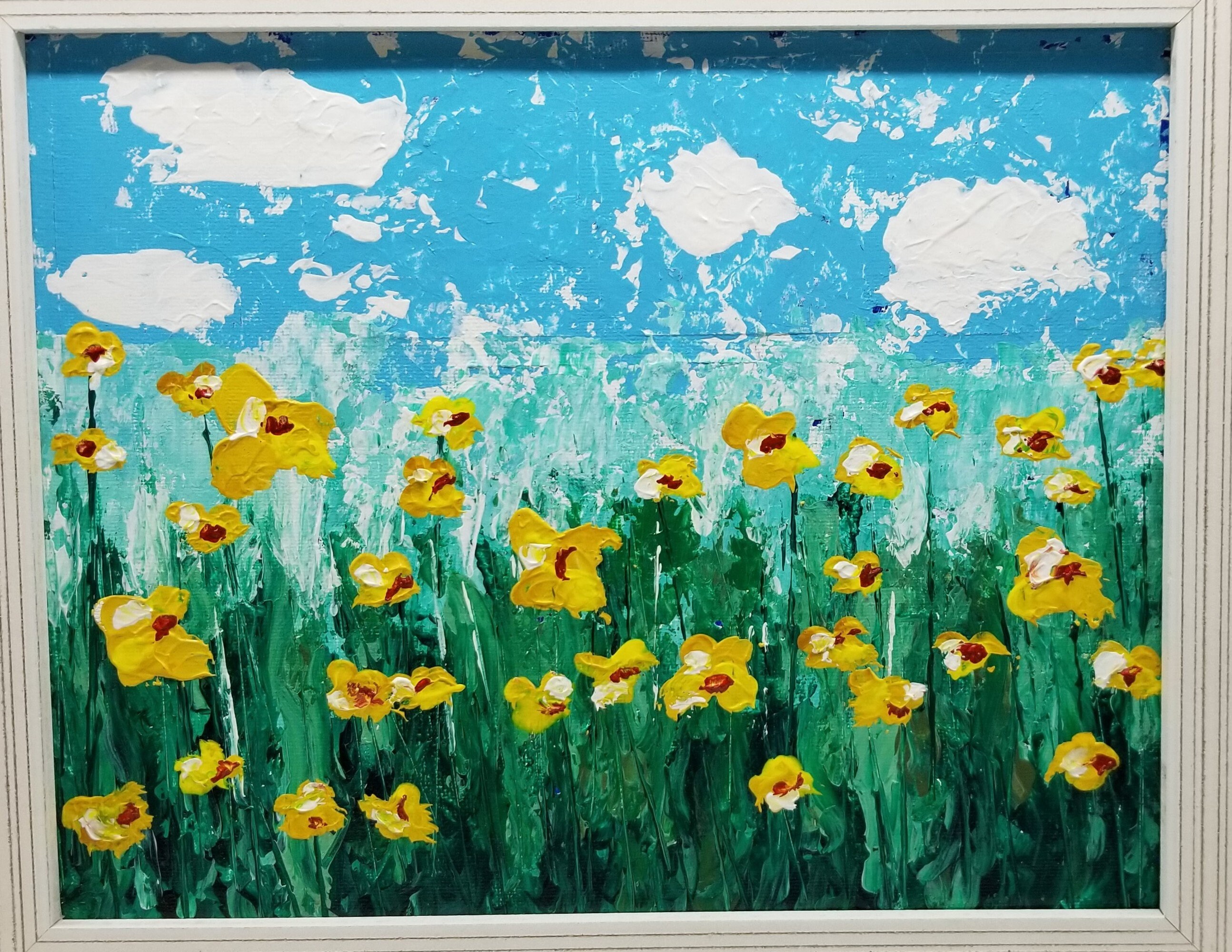 Yellow Daisies Original Acrylic Painting Etsy.de