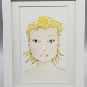 Blondie  Original Watercolor Painting