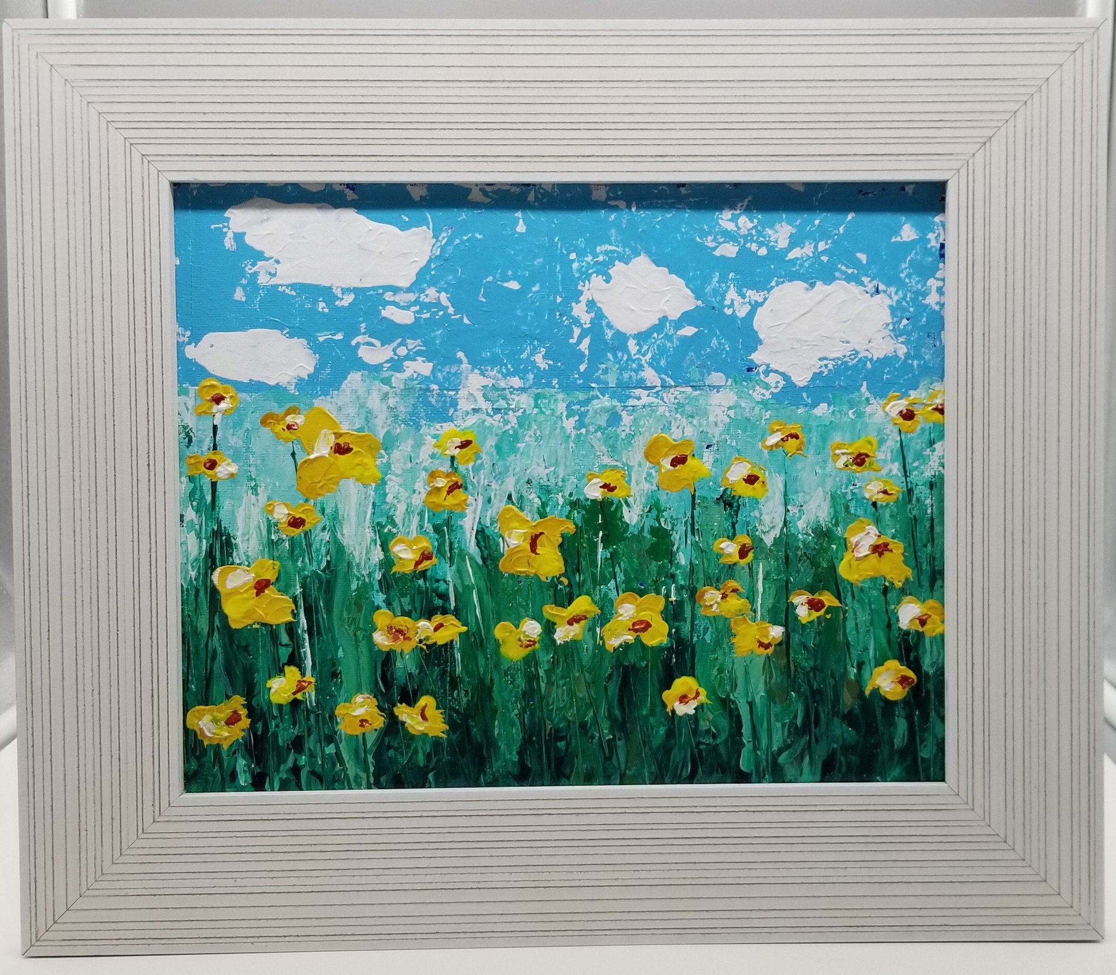 Yellow Daisies Original Acrylic Painting Etsy.de