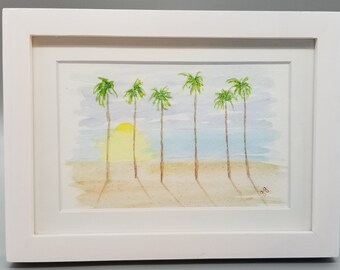 Palms       Original Watercolor Painting