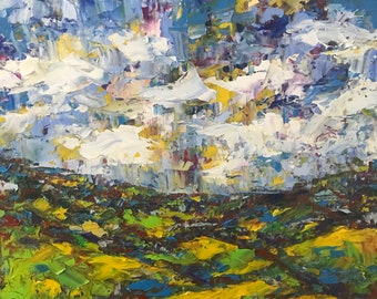 Abstrakte Landschaft Etsy