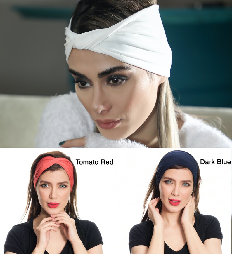Multi style stretch headband 11 colors green headband head | Etsy