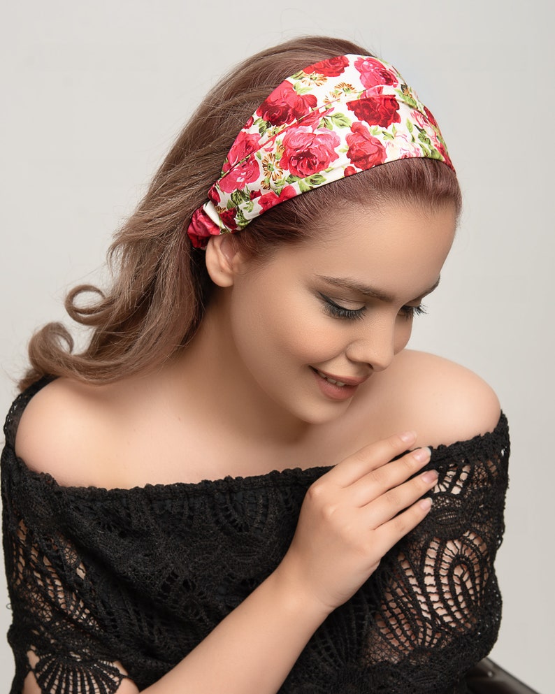 Multi Style Stretch Headband Bandana Black Headband Head Wrap Etsy