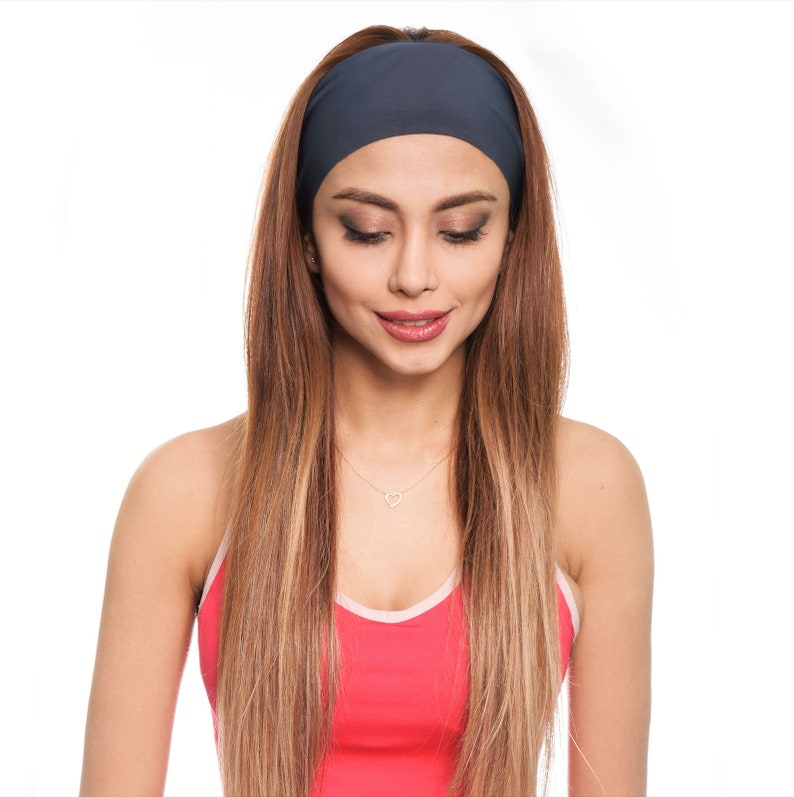 Stretch headband 18 colors black headband head wrap headbands Etsy