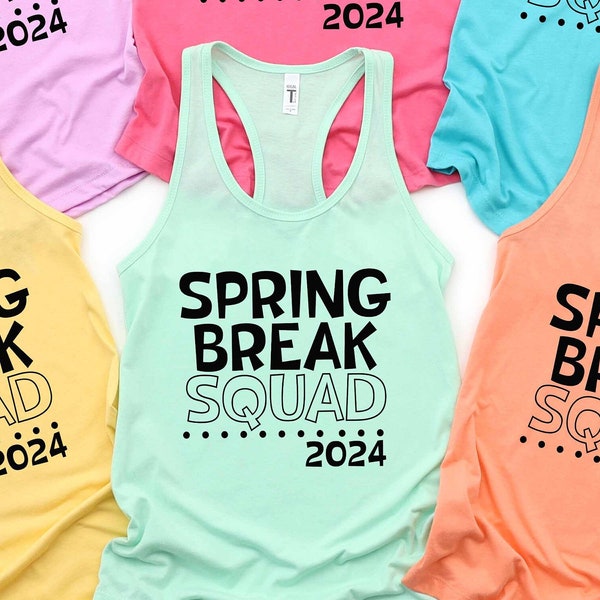 Spring Break 2024, Spring Break Squad svg, Spring Break Crew, Vacation svg, College svg, travel svg, matching shirts svg, 8th grade trip svg