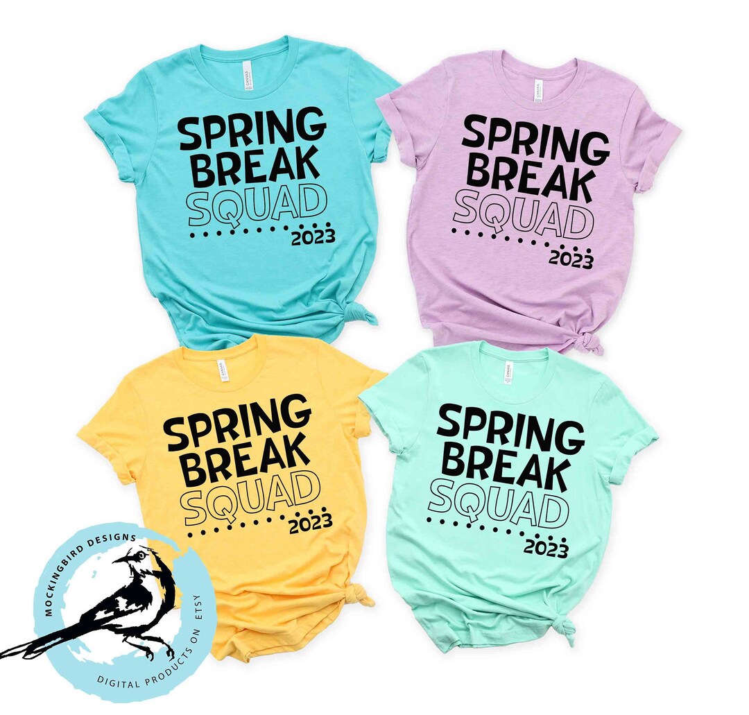 Spring Break 2023 Spring Break Squad Svg Spring Break Crew Etsy