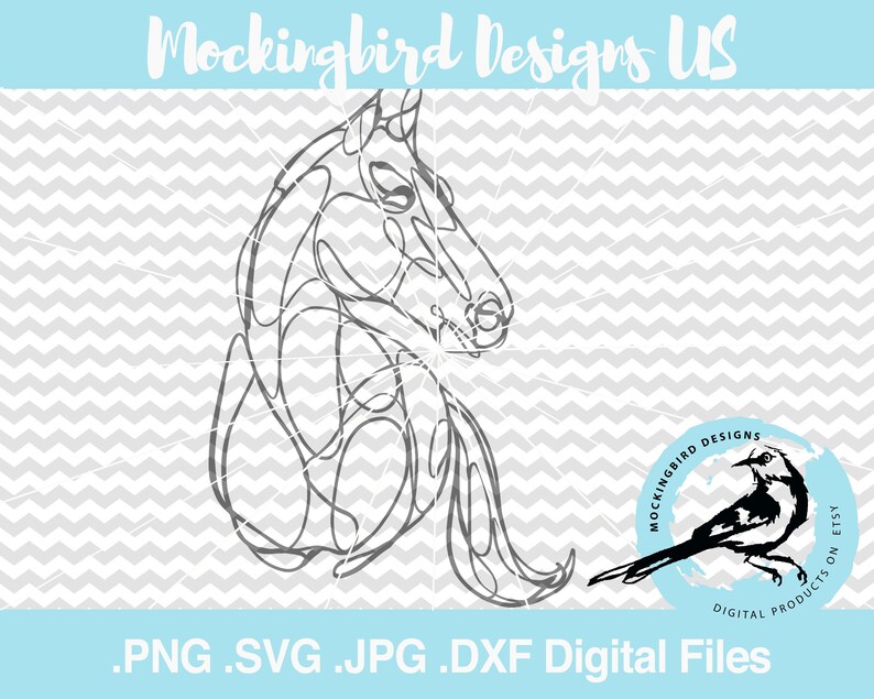 Digital Horse Svg Horse Scribble Svg Horse Svg Artistic Etsy