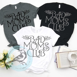 Club de Malas Madres Digital SVG, mamá SVG, bebiendo SVG, mamá genial, camiseta, maldiciendo SVG, ruda, diseño de mamá, madre, club, mamá, SVG