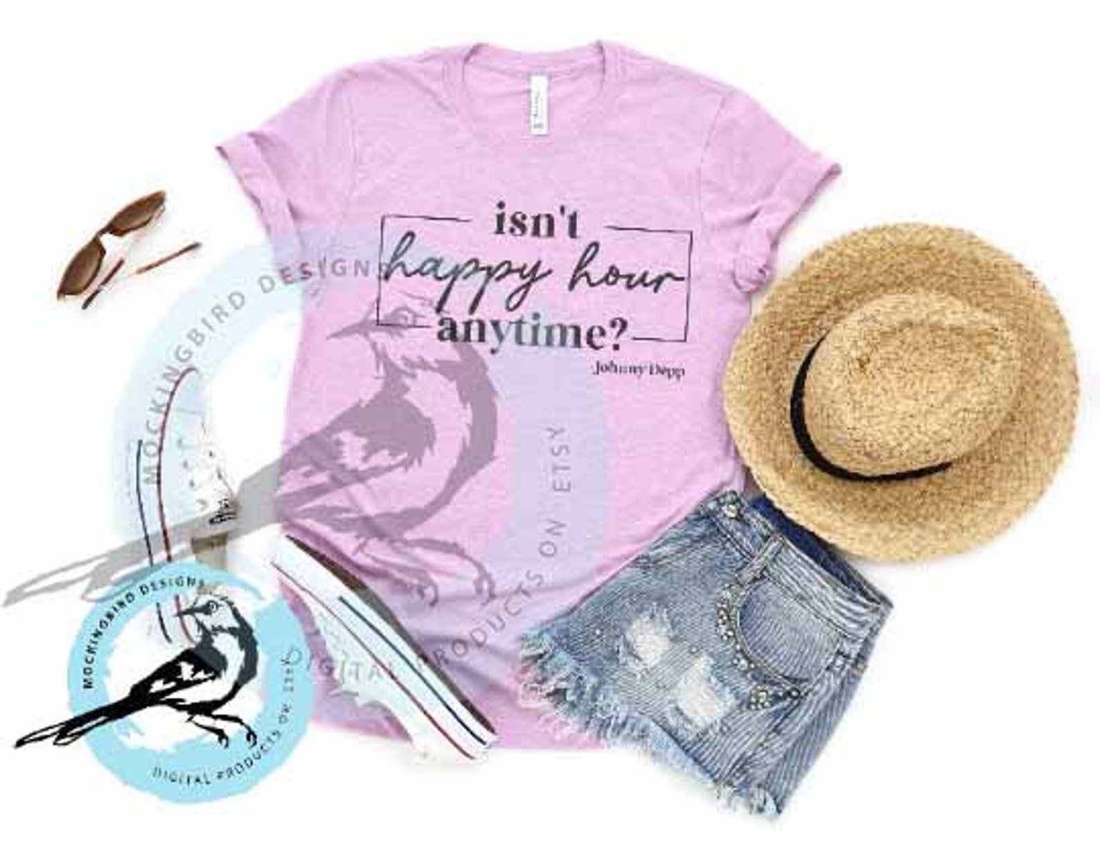 Isn't Happy Hour Anytime Shirt, Johnny Depp Shirt, That's Hearsay Shirt, Funny Johnny Depp Tee, Justice For Johnny T-shirt, Mega Pint Shirt