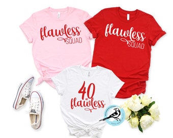 Digital 40 and Flawless Squad SVG, Best Friends, SVG, Shirts, Gift, 40th birthday shirt, 40th birthday gift, 40th birthday, Squad, Flawless