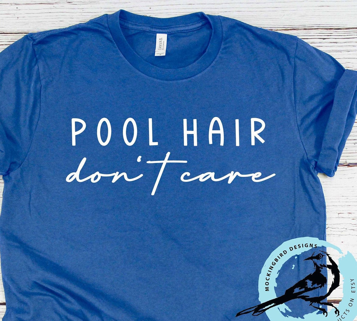 Digital Pool Hair Don't Care SVG Design Pool Svg Summer Etsy