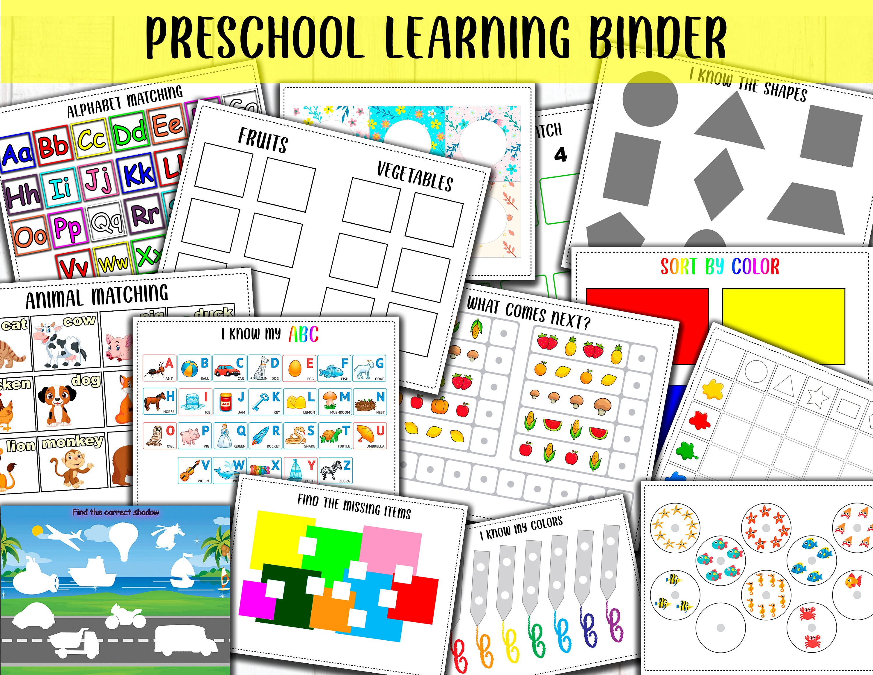 Learning Binder Abc - Etsy