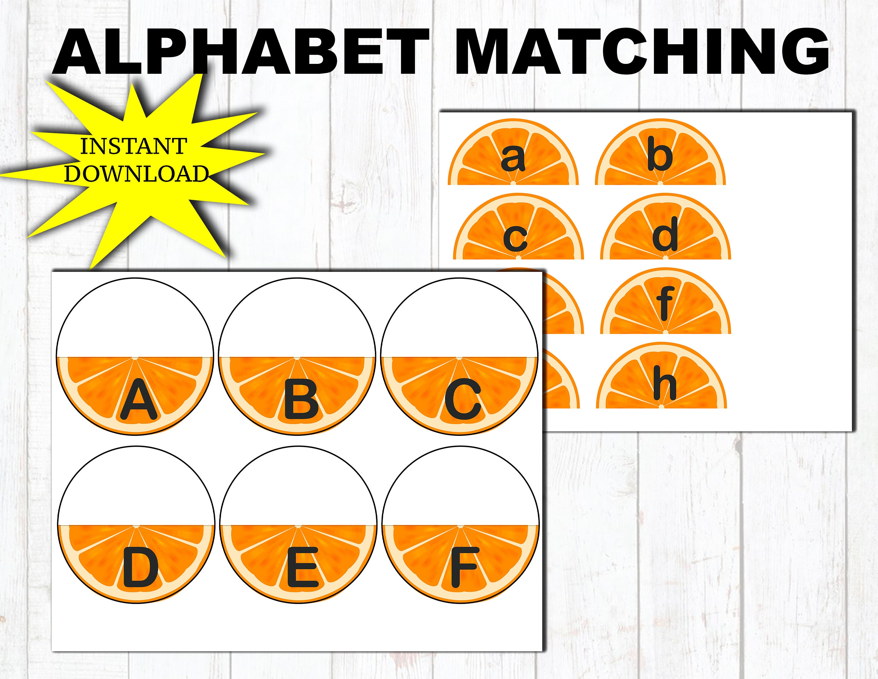 Uppercase and Lowercase Alphabet Puzzle Printable Upper and Lower Case