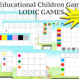 Logic Matching Color Games Printable Worksheets,Children Games, Busy Book Training Logic Busy Binders Preschool Toddler Educational Games