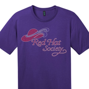 Red Hat Society Logo Tshirt, Red Hat Society, Red Hat Tshirt, Red Hat Shirt