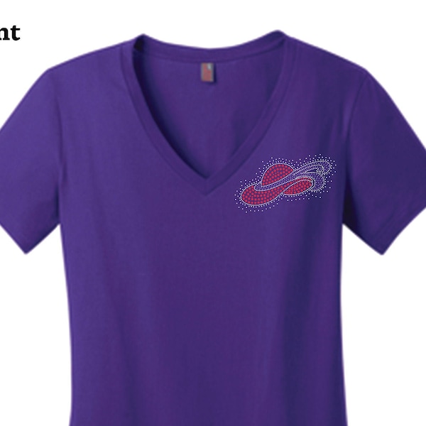 Red Hat Society Logo Tshirt, left chest logo