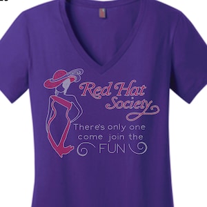 Red Hat Society Logo Tshirt, there&#39;s only one come join the fun