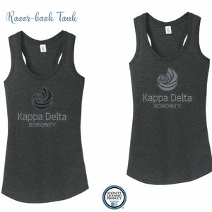 KD Kappa Delta Sorority Logo Racer-back Tank