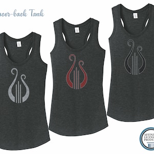 AXO Alpha Chi Omega Lyre Racer-back Tank