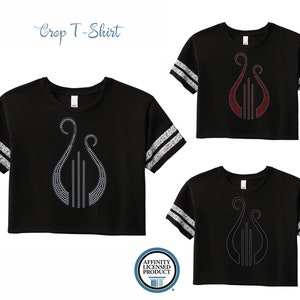 Camiseta AXO Alpha Chi Omega Lyre Crop