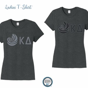 Kappa Delta Letters Camiseta de Damas