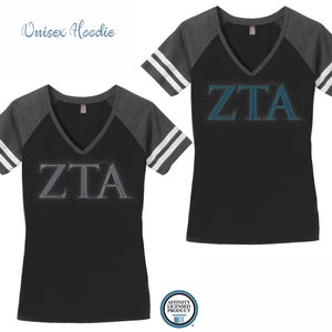 ZTA Zeta Tau Alpha Letters Game Day Camiseta