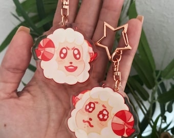 Animal Crossing Dom glitter acryl bedel