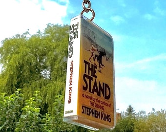 THE STAND - Stephen King - mini 1st Edition 1978 Book keychain / Earring